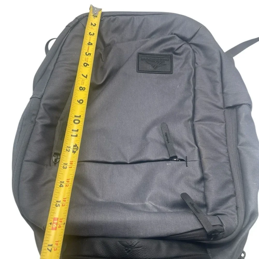 High Sierra Backpack Business Proslim USB Laptop Bag Mercury Gray Black
